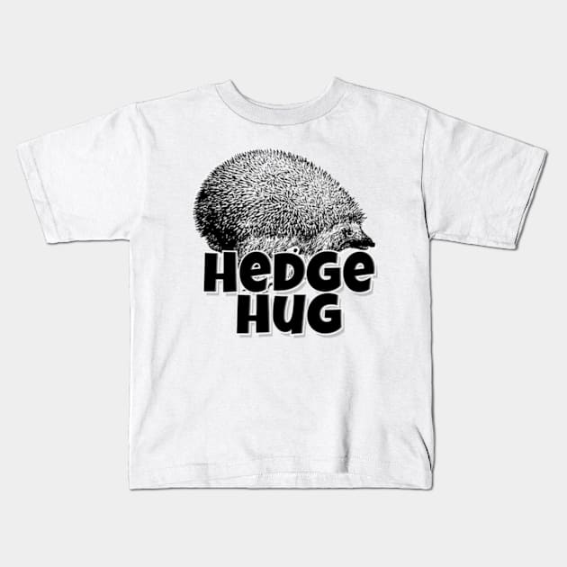 Hedge Hug Kids T-Shirt by YolandaRoberts